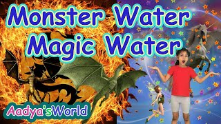 Magic Water - Monster Water Challenge with Aadya | Kids Fun Videos | Challenge Videos For Kids