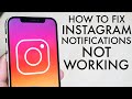 How To FIX Instagram Notifications Not Working! (2021)