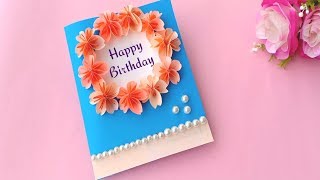 How to make Happy Birthday Card // Handmade easy card Tutorial