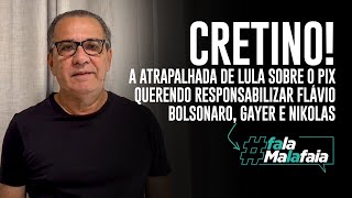 CRETINO! A atrapalhada de Lula sobre o PIX querendo responsabilizar Flávio Bolsonaro, Gayer e Nikol