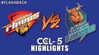 CCL 5 | Chennai Rhinos VS Karnataka Bulldozers Match Highlights