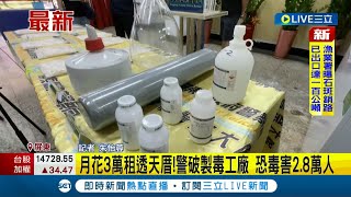 #三立最新 毒品外流恐毒害2.8萬國民! 疫情走私毒品困難...毒販花三萬租高級住宅區製毒 警方依線報逮人破製毒工廠│記者 朱怡蓉│【LIVE大現場】20220720│三立新聞台