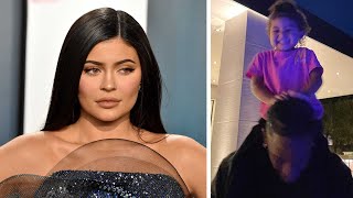 Travis Scott TROLLS Kylie Jenner For Taking Blurry Photo With Daughter Stormi