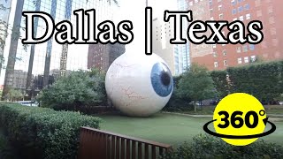 360° Video | Somebody is watching us! Giant Eyeball in Dallas, Texas