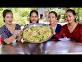 How To Prepare Half Khmer Thai Food Mimosa Noodle Salad | Thyda Cooking TV