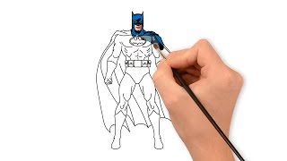 HOW TO DRAW BATMAN | Step By Step | Drawing lesson | Batman Drawing