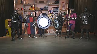The Cincinnati Barbarians joined us today to play “Wheel Of Weapons
