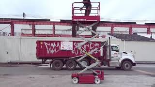 MEC- 1932ES- ELECTRIC SCISSORLIFT -500LBMAX-(5858)