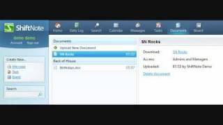 ShiftNote Communication Log