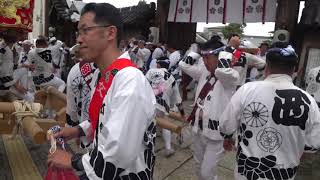 2019 貝塚夏祭り 本宮  西町太鼓台宮入