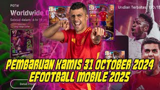 Ada Showtime World Player Of The Year 2024 ! Pembaruan Kamis 30 Oktober eFootball Mobile 2025