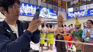 Buriram airport International arrival flight of MOTO GP 2025 Pre-Test  on 9 Feb 2025