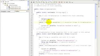 F2L4@7 UsingExceptions java stack unwinding