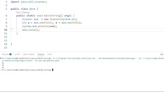 Add Two Numbers Using Scanner | Simple Input Output Example