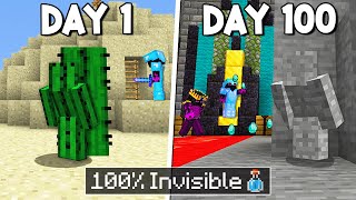 I Survived 100 Days Inside a Hidden Minecraft Base...