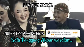 VIRAL NIKEN TERIAK HISTERIS SATU PANGGUNG DENGAN AKBAR WASALAM...