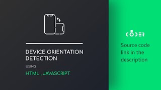 Pure JS | Detect Device Orientation using HTML