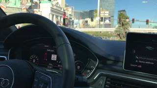Audi's V2I Traffic Light Information Feature in action