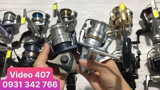 Máy Câu Nhật Bãi Mới Nhất : Máy Shimano Ultegra, Daiwa KIX FREAMS Có Cốt Trợ Lực Cực Đẹp (Video 407)