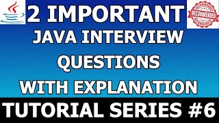 Java Interview Questions & Answers | Static Methods | Method Overloading | Method Overriding