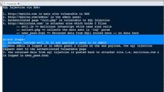 SQL Injection via XSS attack