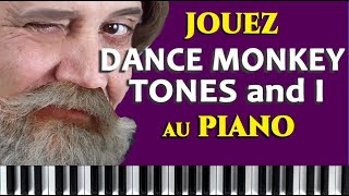 TONES AND I - DANCE MONKEY PIANO COVER FACILE TUTORIAL