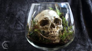 Spooky Skull Terrarium | DIY Halloween Decorations | The Sweetest Journey