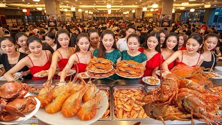$20 ALL YOU CAN EAT Crab & Shrimp Buffet in Hanoi Vietnam