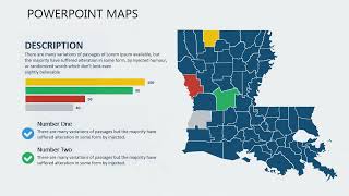 Louisiana USA Map: PowerPoint maps of Louisiana with Counties