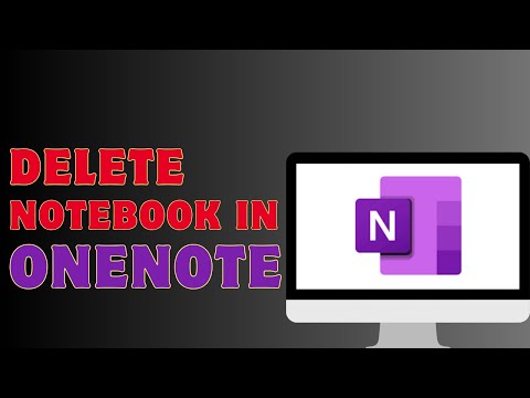 How To Delete A Notebook In Onenote