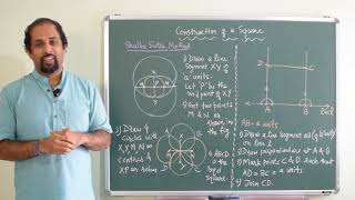 Indian Mathematics : Construction Of A Square - The Shulba Sutra Way