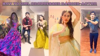 Pavan Rathod | Boy to Girl Crossdresser Enjoy | makeup Transformation dance \u0026 outing