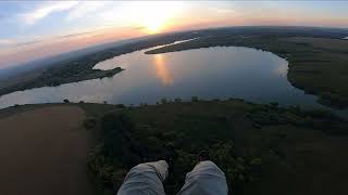 парамоторные полёты над Пронским водохранилищем (село Гремячее Тульская область)