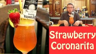 Strawberry Coronarita Drink Recipe - Strawberry Margarita w/ Corona | Cinco de Mayo Drinks