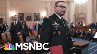 ‘Bullying, Intimidation, And Retaliation:’ Key Impeachment Witness Vindman Retires | All In | MSNBC