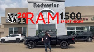 New 2023 RAM 1500 Sport Night Edition Crew Cab 4x4 - Rebel Level 2 | Stock # PR15395  Redwater Dodge