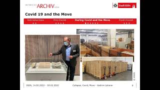 COLLAPSE, COVID, MOVE: MAKING CONSERVATION WORK AT THE HISTORISCHES ARCHIV DER STADT KÖLN ...