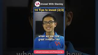14 Tips on how to start investing - Part 3/3 #investwithstanley #valueinvestasia #shorts