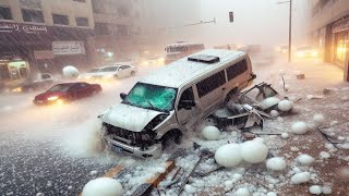 Massive hailfal in Chuquis,  La Rioja Province, Argentina. February 16, 2025