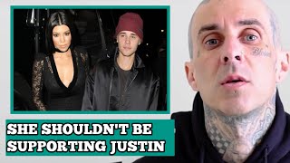 Travis MAD at Kourtney for supporting Justin Bieber