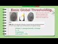 basic global thresholding