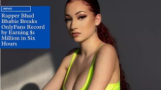 Rapper Bhad Bhabie Breaks OnlyFans Record by Earning $1 Million in Six Hours