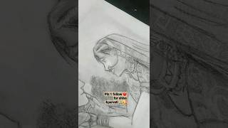 plz 1 subscribe ❤ for shiva &parvati sketch 🙏🥰 #shorts #art #drawing