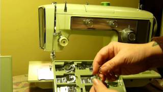 NIFTYTHRIFTYGIRL: Vintage Kenmore model 1802 18022 sewing machine with cams