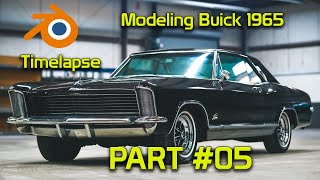 Modeling Buick Riviera GS 1965 Part 5 #3d #automobile #blender #buick #modeling #timelapse #process