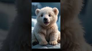 Fluffy Hugable  Polar Bear Puppy  Singing KHÔNG+SAO+CẢ it's not APT  #kentara AI generated