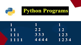 Printing Numbers in Right Triangle Shape | Python Pattern Program