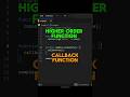 Callback Function and Higher Order Function in Javascript | CodingClash | #coding #javascript