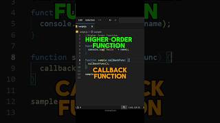Callback Function and Higher Order Function in Javascript | CodingClash | #coding #javascript