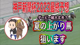 神戸新聞杯2023最終予想【今回しかない！ダービー組は大丈夫？狙うはこの夏の上がり馬】